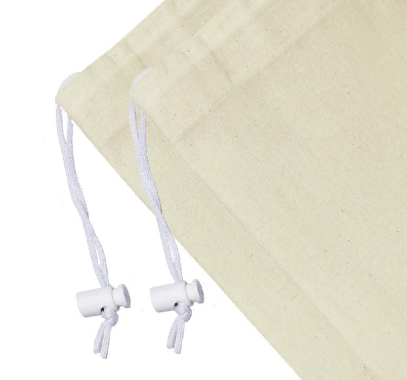 Cotton Craft - 2 Pack Extra Large 100% Cotton Canvas Heavy Duty Laundry Bags - Natural Cotton - 28"x36" - Versatile - Multi Use - Image 3